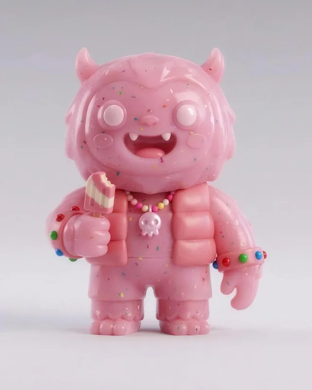 Candy Yeti, a collectible vinyl figure