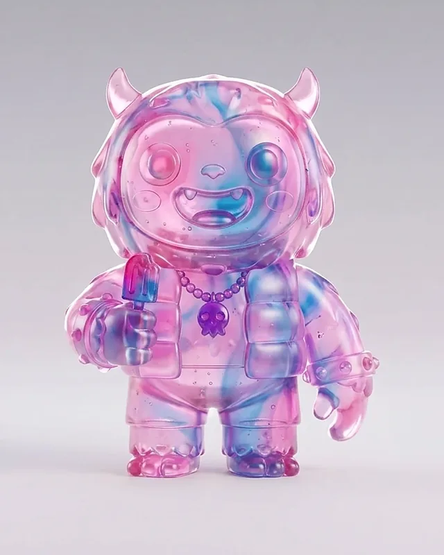 Rainbow Yeti, a collectible vinyl figure