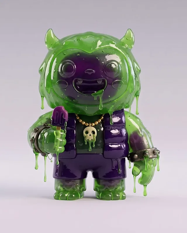 Slime Yeti, a collectible vinyl figure